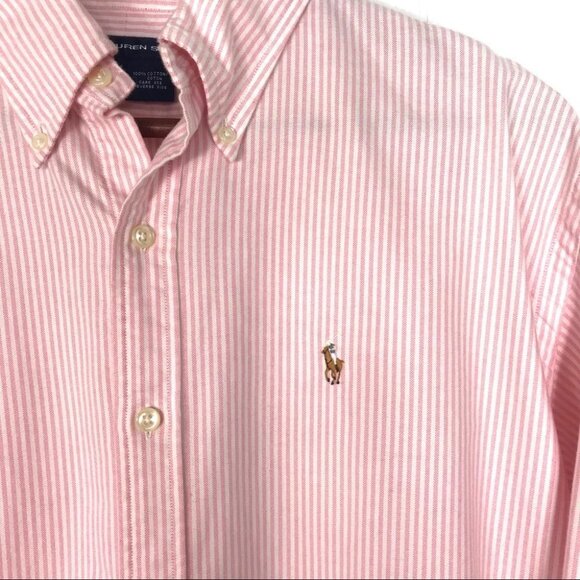 Pinstripe Polo Ralph Lauren Sport Button Down - Picture 4 of 4